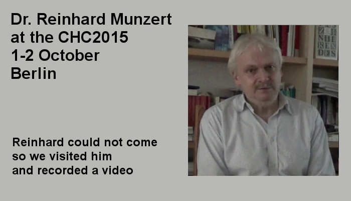 Dr. Reinhard Munzert at the Covert Harassment Conference 2015, 1-2 October, Berlin